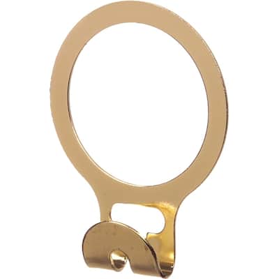 Anti-Theft Metal A-Ring with Brass Finish, 1.5 Inch Security Rings to hold Nail Hook Hangers for New Instalations