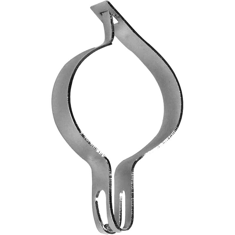 Anti-Theft Metal B-Ring with Chrome Finish, Removable 1.5 Inch Security Rings to hold Nail Hook Hangers