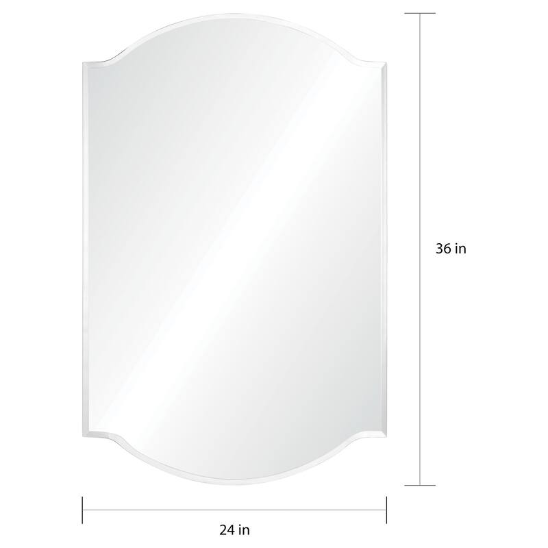 Carson Carrington Hjuljern Traditional Unframed All Glass Mirror