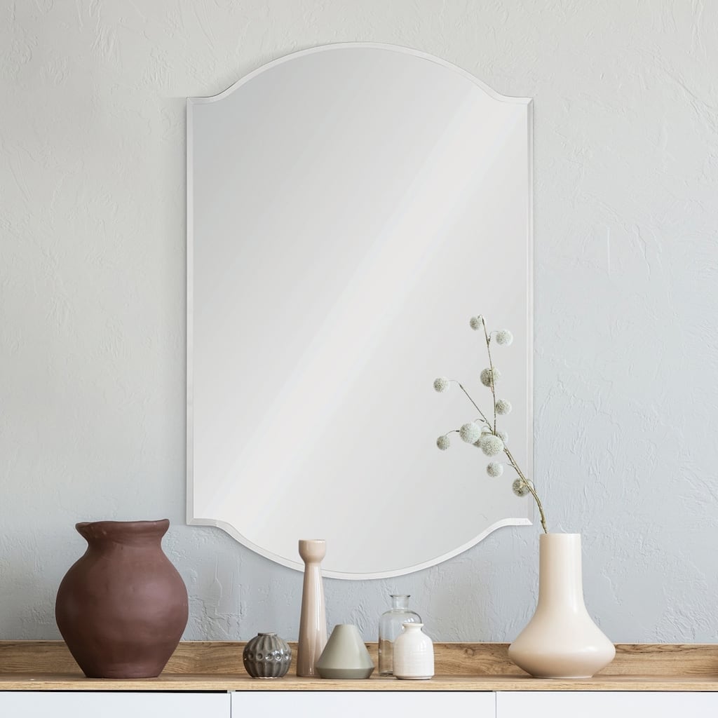 Carson Carrington Hjuljern Traditional Unframed All Glass Mirror