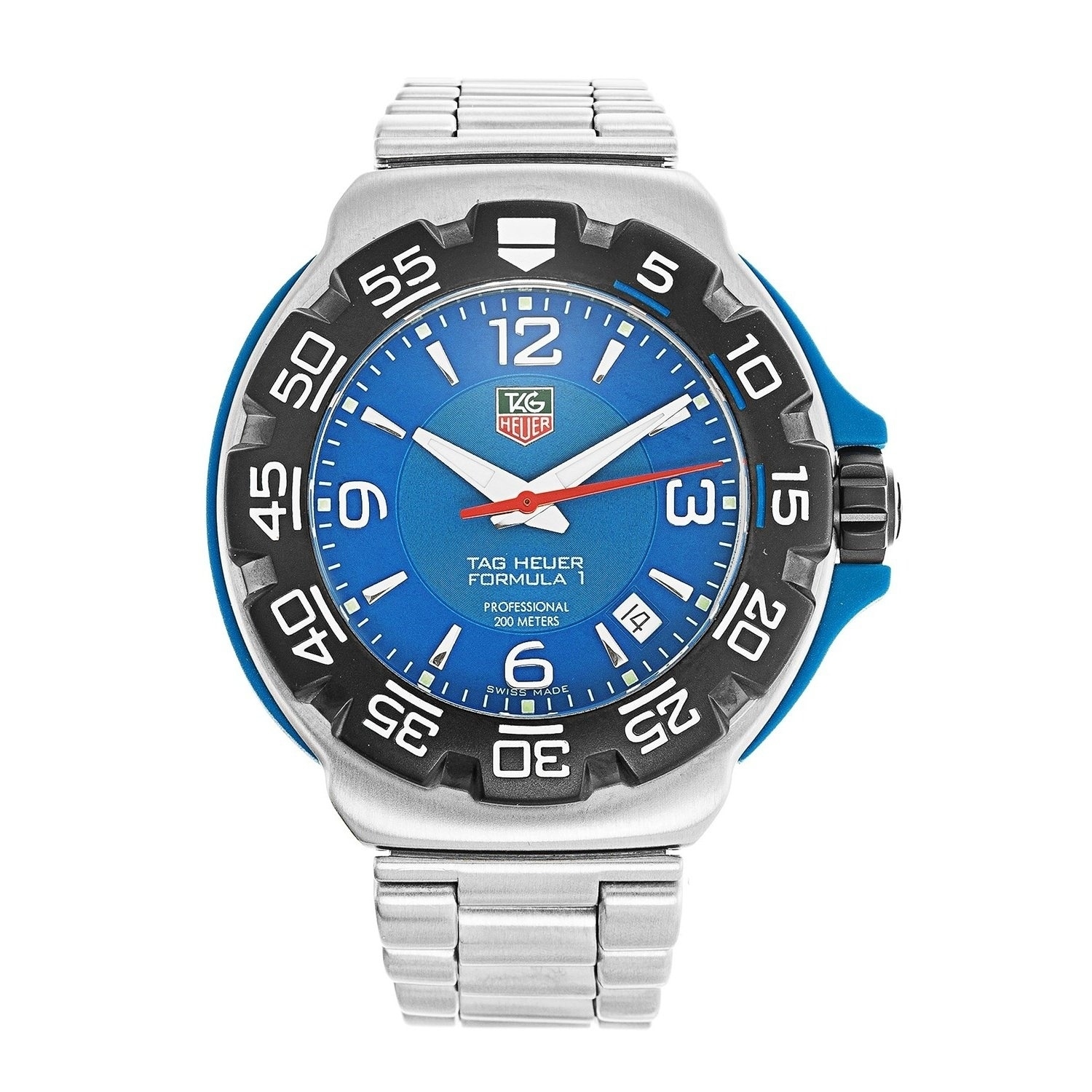 Shop Tag Heuer Men S Wac1112 Ba0850 Formula 1 Stainless Steel Watch On Sale Overstock 29351742