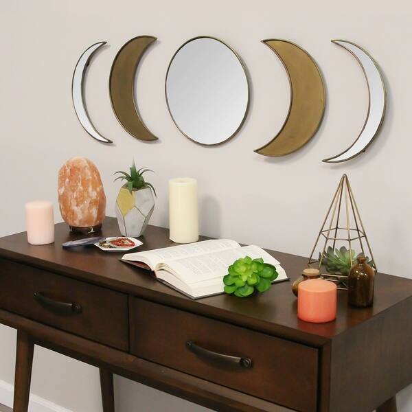 Shop Stratton Home Decor Moon Phase Wall Mirror Overstock 29351812