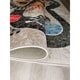 preview thumbnail 4 of 3, La Dole Rugs Cream Beige Grey Train Tracks Road Area Rug Mat For Kids Kid Childrens Playroom 5x7, 8x10, 7X9 feet