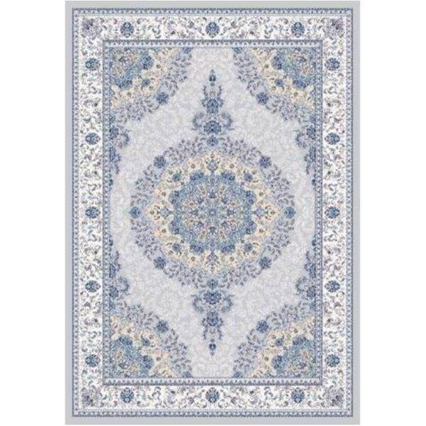 Shop La Dole Rugs Silver Grey Gray Blue Royal Vintage Flat