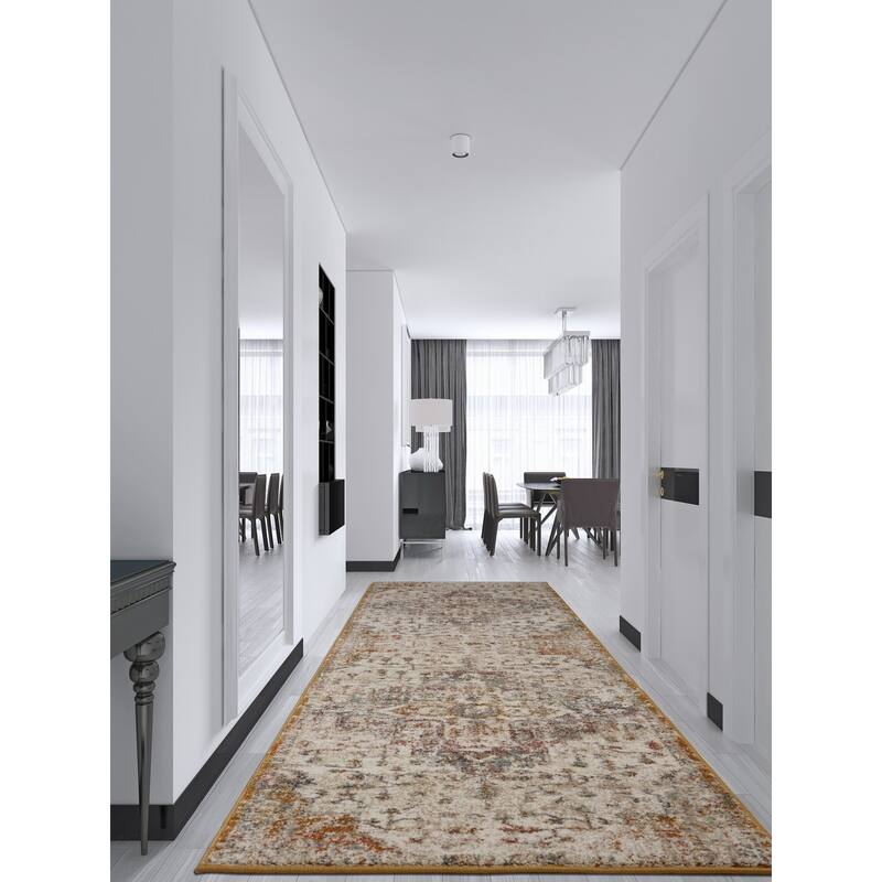 Copper Grove Westend Multicolored Antique Pattern Area Rug