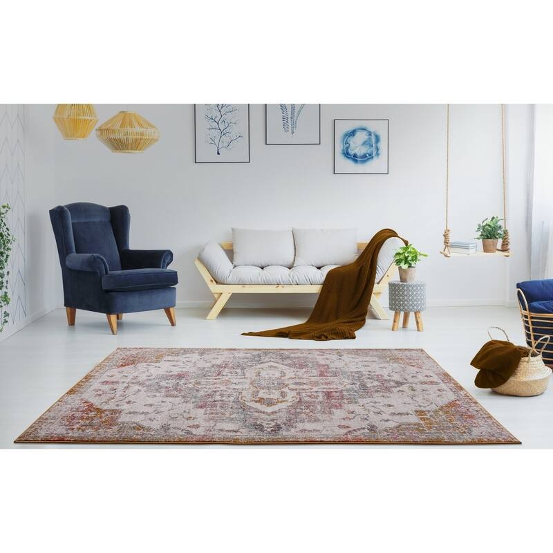 Copper Grove Westend Multicolored Antique Pattern Area Rug