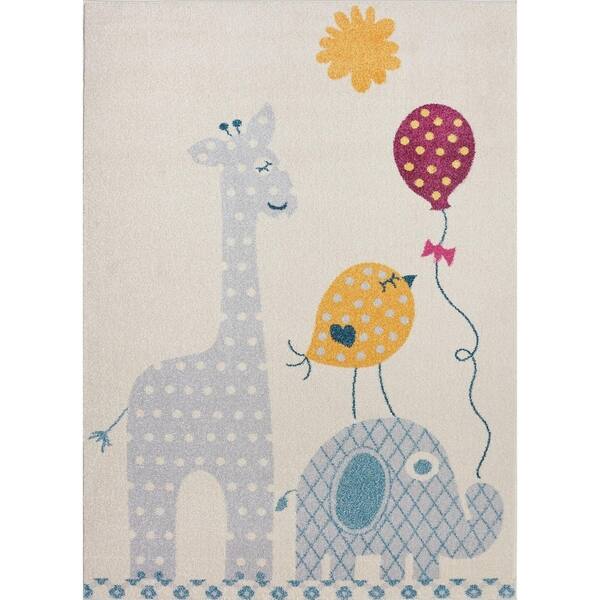 Shop Yellow White Colorfull Area Rug Carpet Mat Baloons Sun Elephant Bird Giraffe Animals Cartoon Kids Room Nursery 4x5 5x7 7x9 8x10 On Sale Overstock 29352022