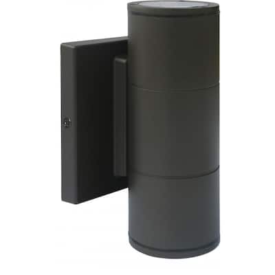 2 Light LED Small Up and Down Outdoor Sconce - Overstock - 29352061