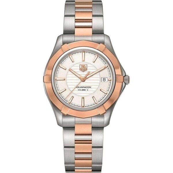 Tag Heuer Men's WAP2150.BD0839 'Aquaracer' Two-Tone Stainless Steel Watch. Opens flyout.