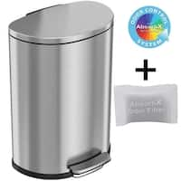 Stainless Steel 13-Gallon Kitchen Trash Can with Step Lid in Copper Bronze  - On Sale - Bed Bath & Beyond - 36214982