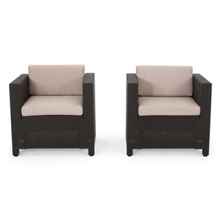 Waverly Outdoor Club Chairs (Set of 2) by Christopher Knight Home
