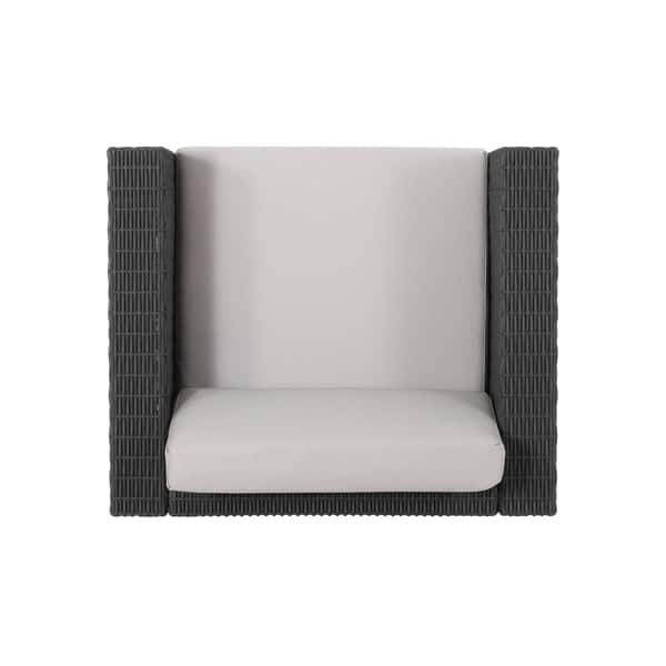 Waverly Outdoor Faux Wicker Print Club Chairs With Cushions Set Of 2 By Christopher Knight Home Overstock 29354859
