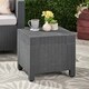 preview thumbnail 1 of 12, Waverly Outdoor Faux Wicker Side Table by Christopher Knight Home