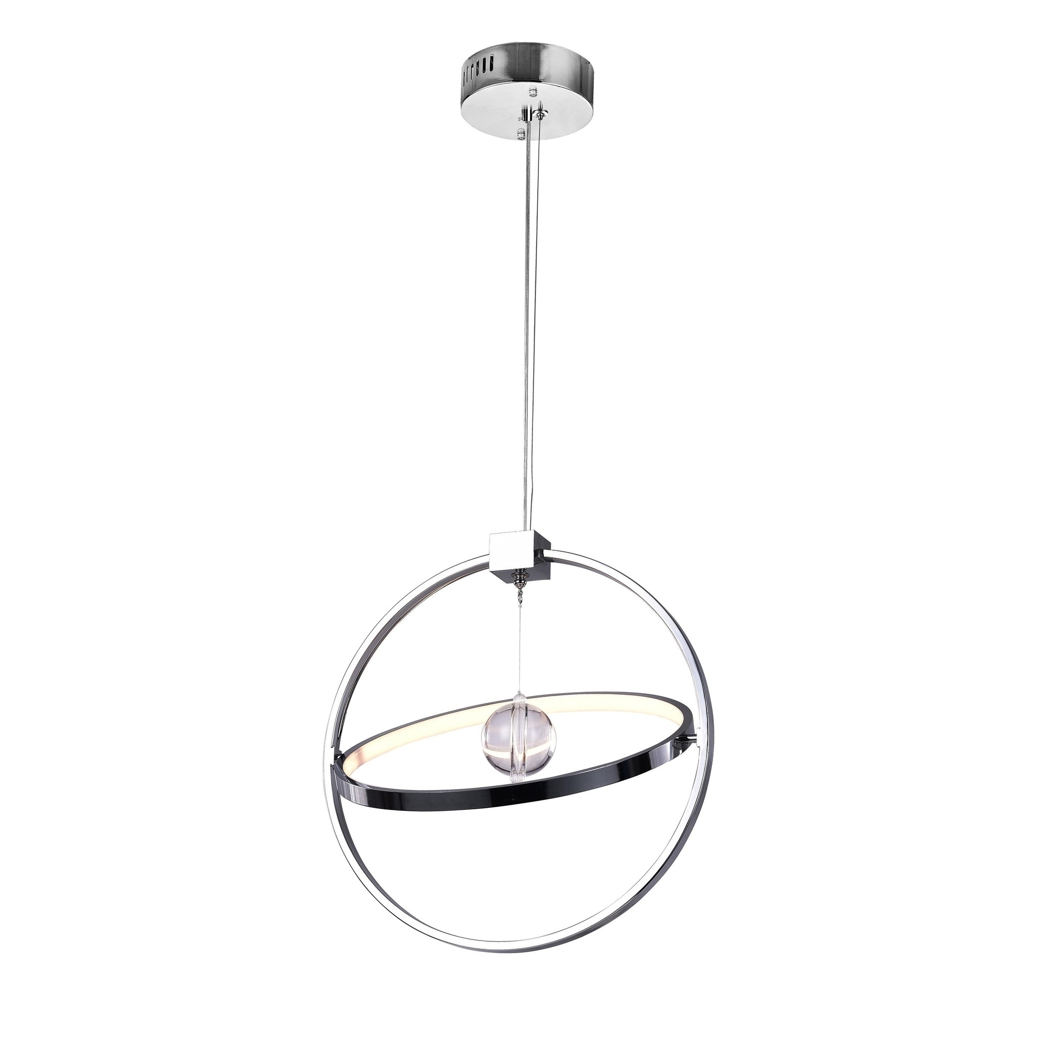 Colette LED Chandelier with Chrome Finish - Chandeliers For Bedrooms by Overstock.com