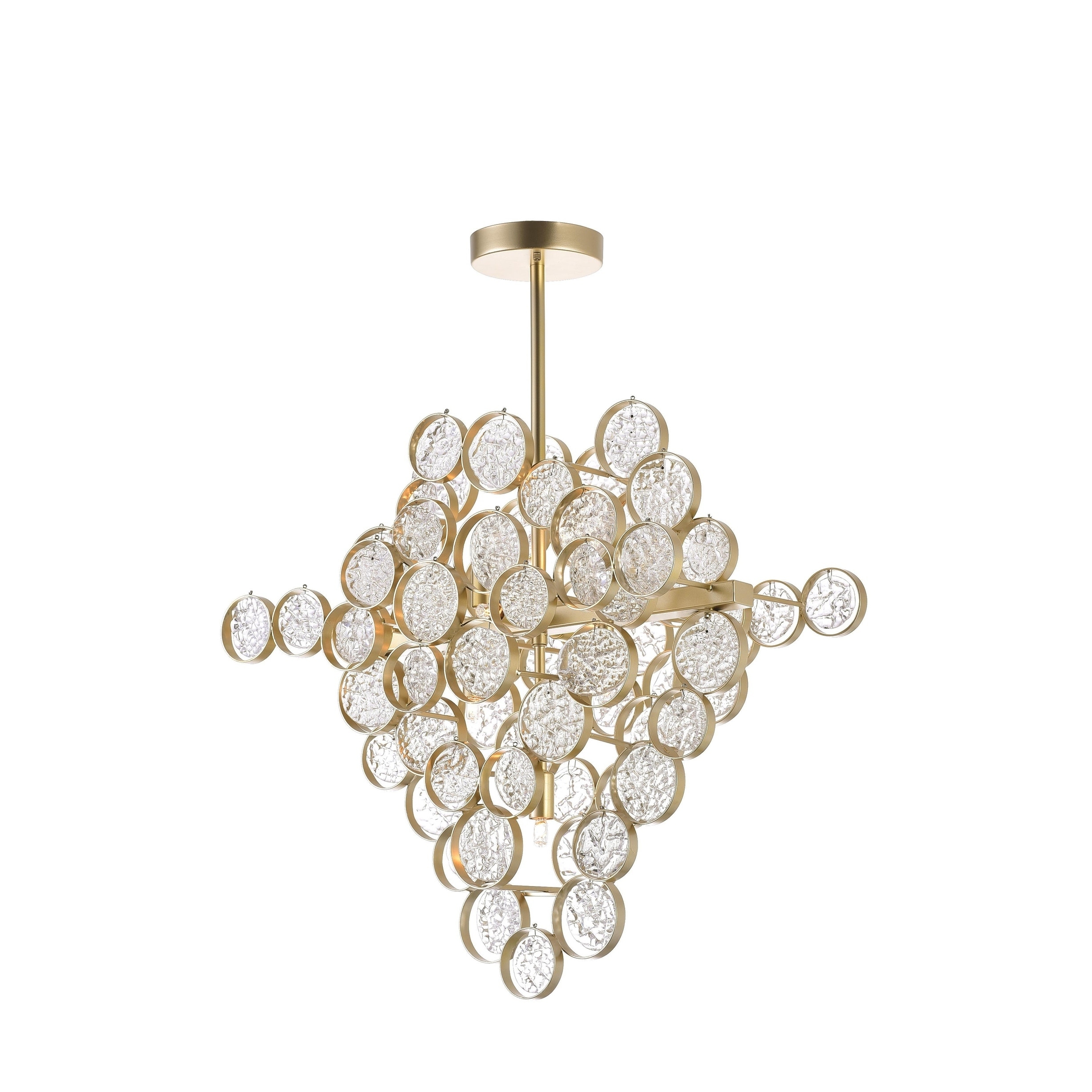 Anastasia 7 Light Chandelier with Gold Leaf Finish - Chandeliers For Bedrooms by Overstock.com