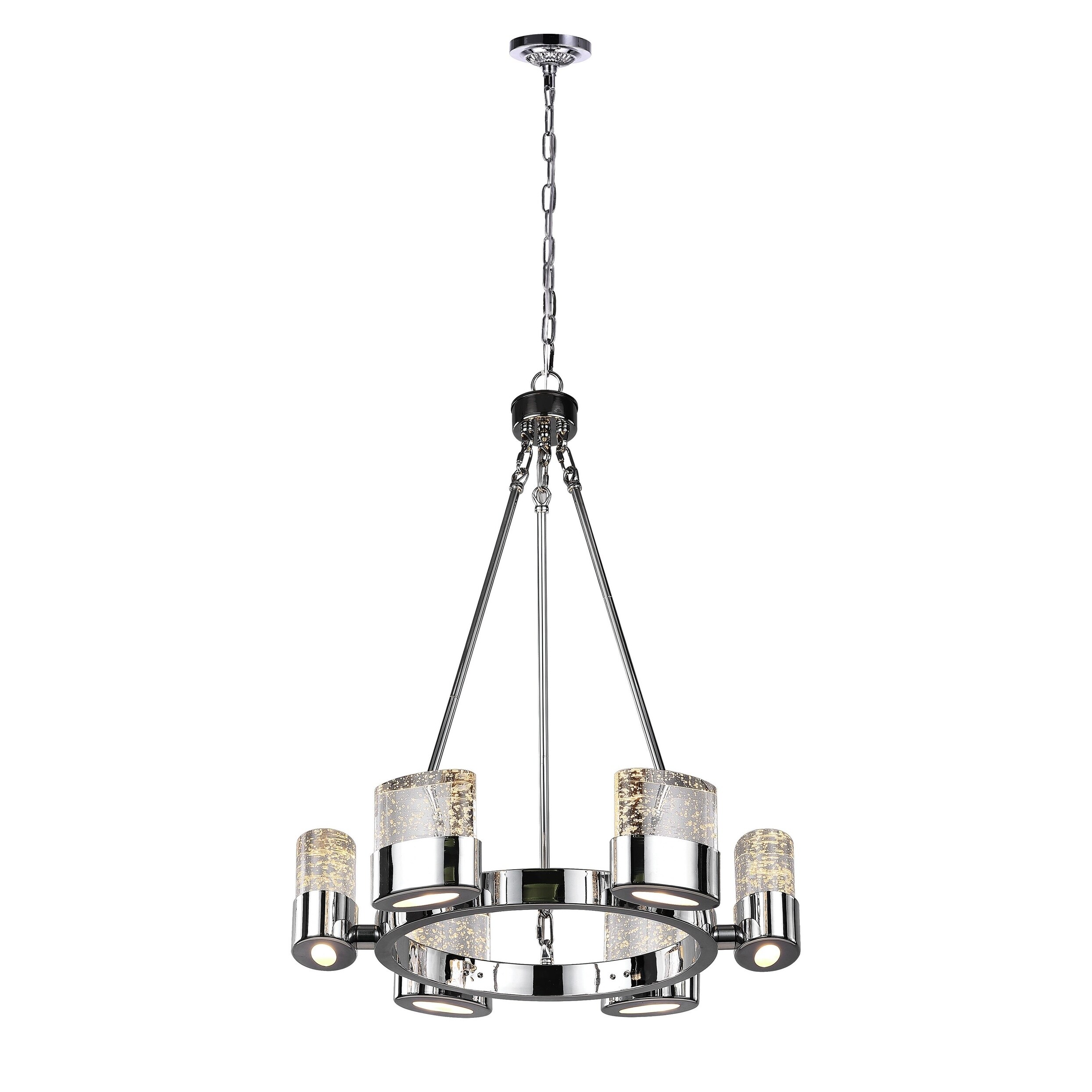 Emmanuella 6 Light Chandelier with Chrome Finish - Chandeliers For Bedrooms by Overstock.com