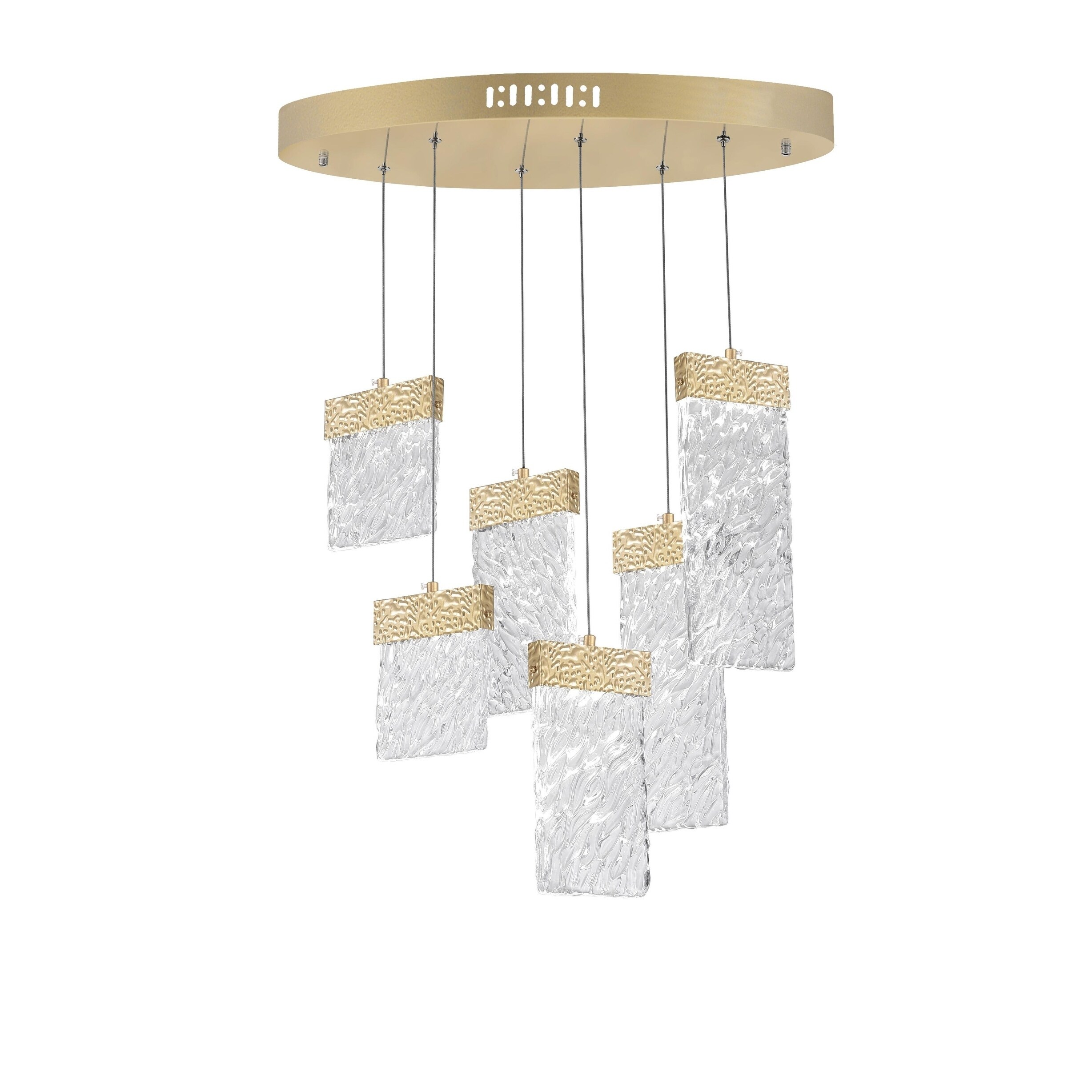Carolina LED Chandelier with Gold Leaf Finish - Chandeliers For Bedrooms by Overstock.com