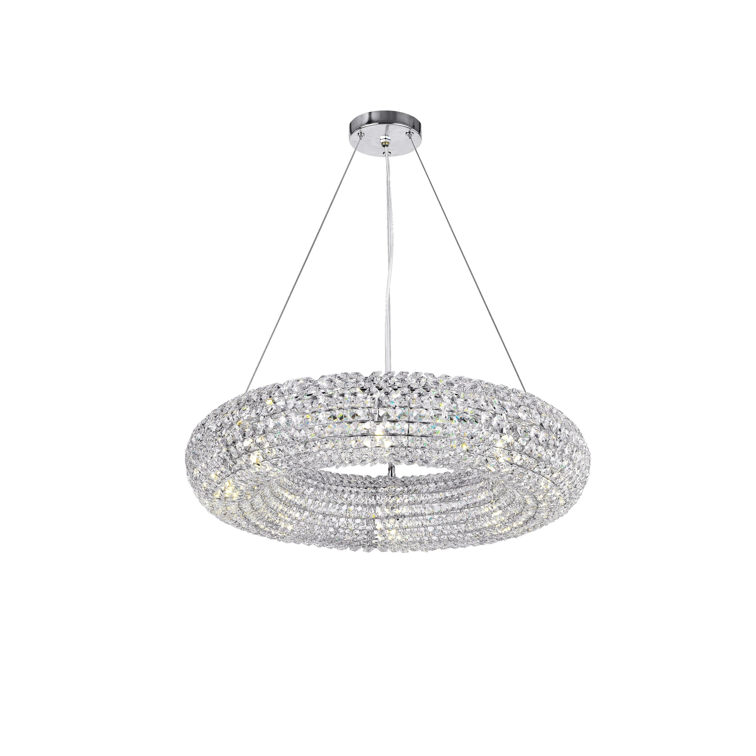 Veronique 8 Light Chandelier with Chrome Finish - Chandeliers For Bedrooms by Overstock.com