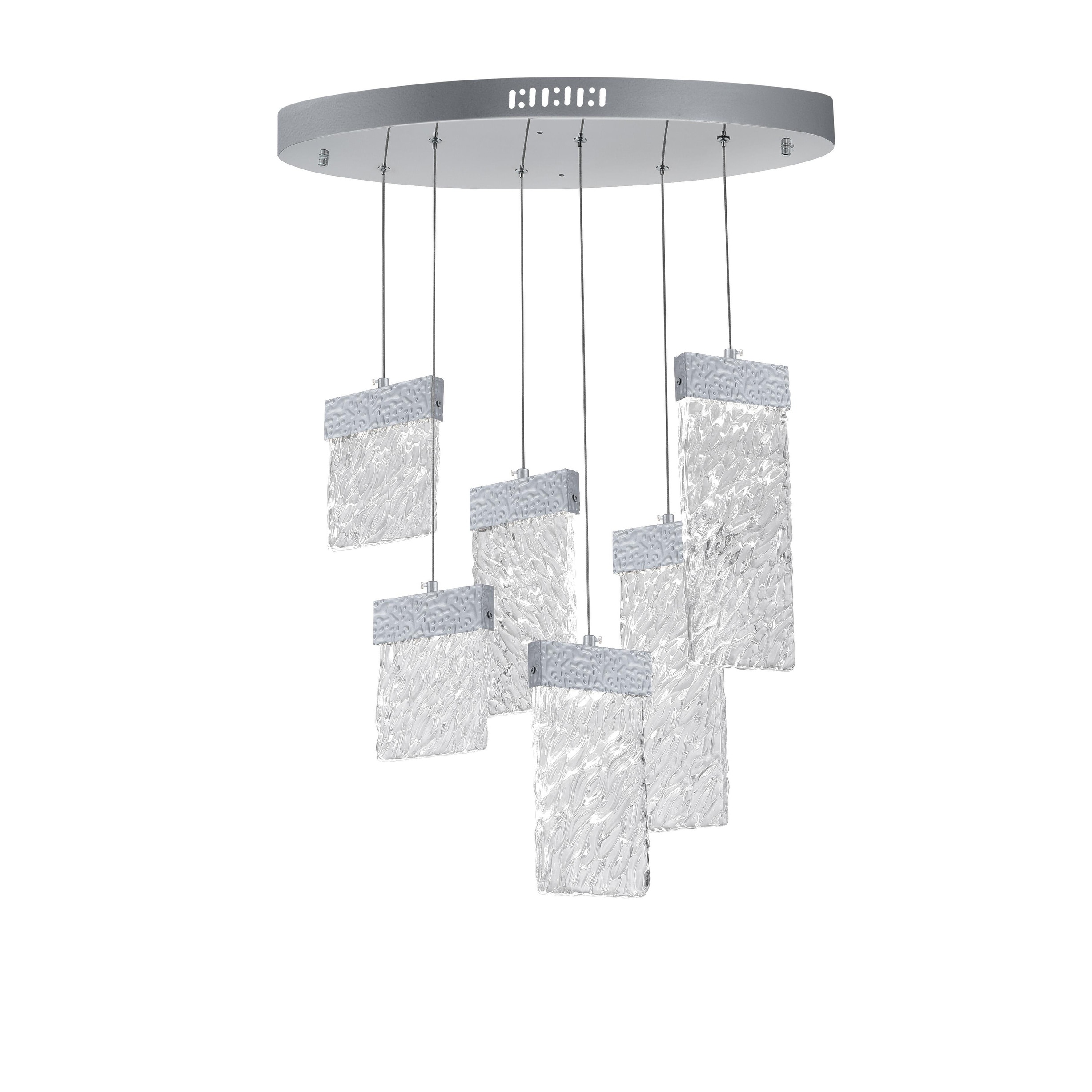 Carolina LED Chandelier with Pewter Finish - Chandeliers For Bedrooms by Overstock.com