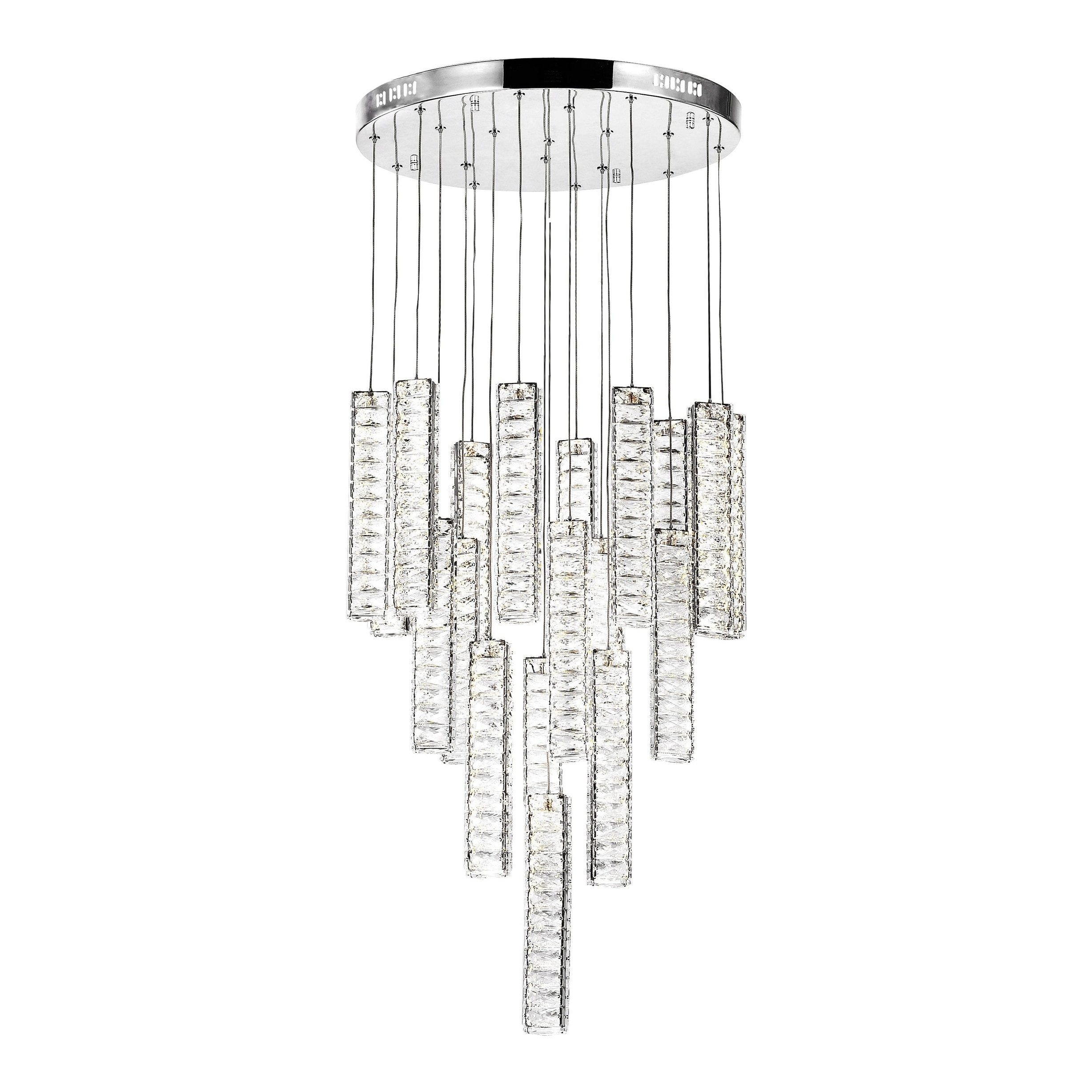 Celina LED Chandelier with Chrome Finish - Chandeliers For Bedrooms by Overstock.com
