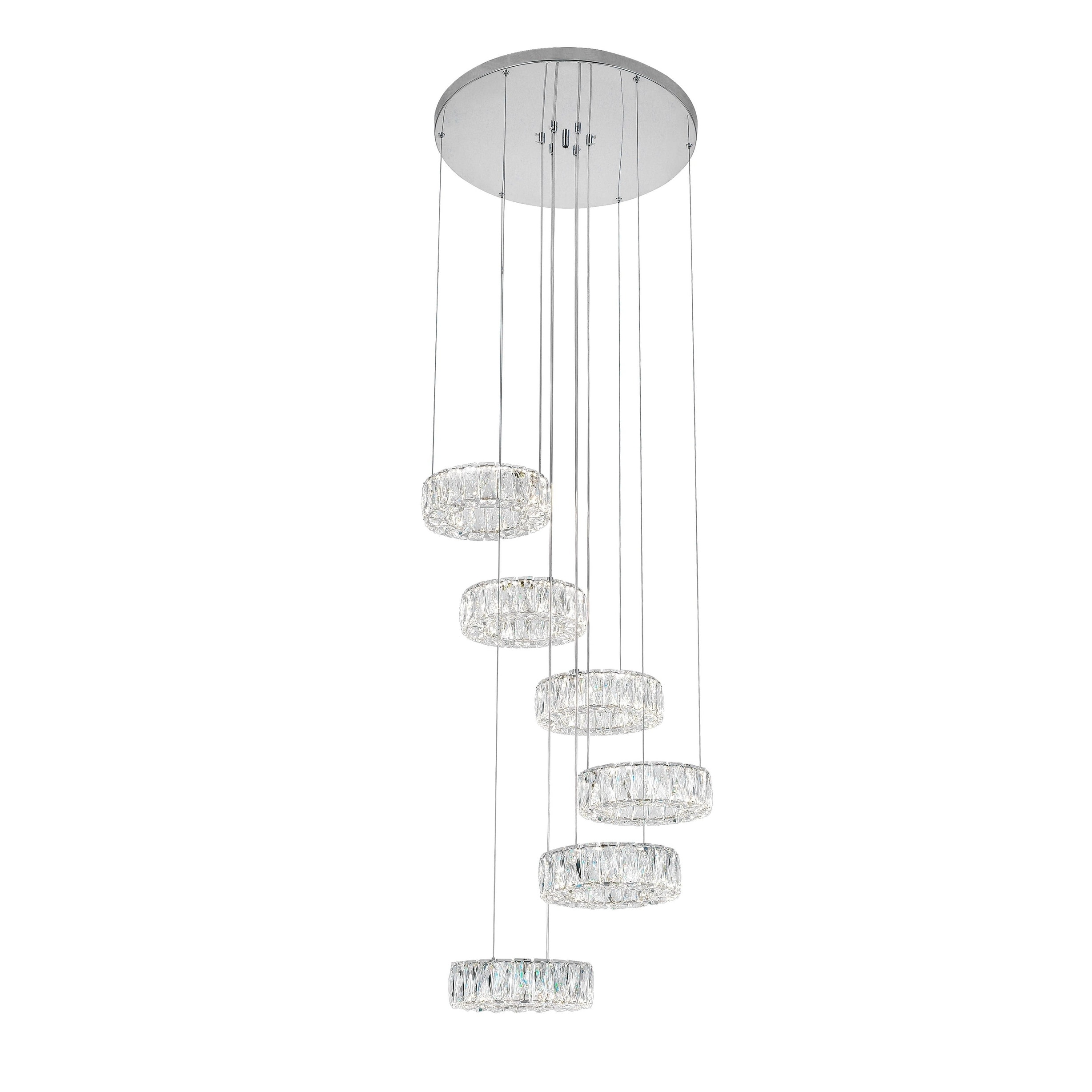 Madeline LED Chandelier with Chrome Finish - Chandeliers For Bedrooms by Overstock.com