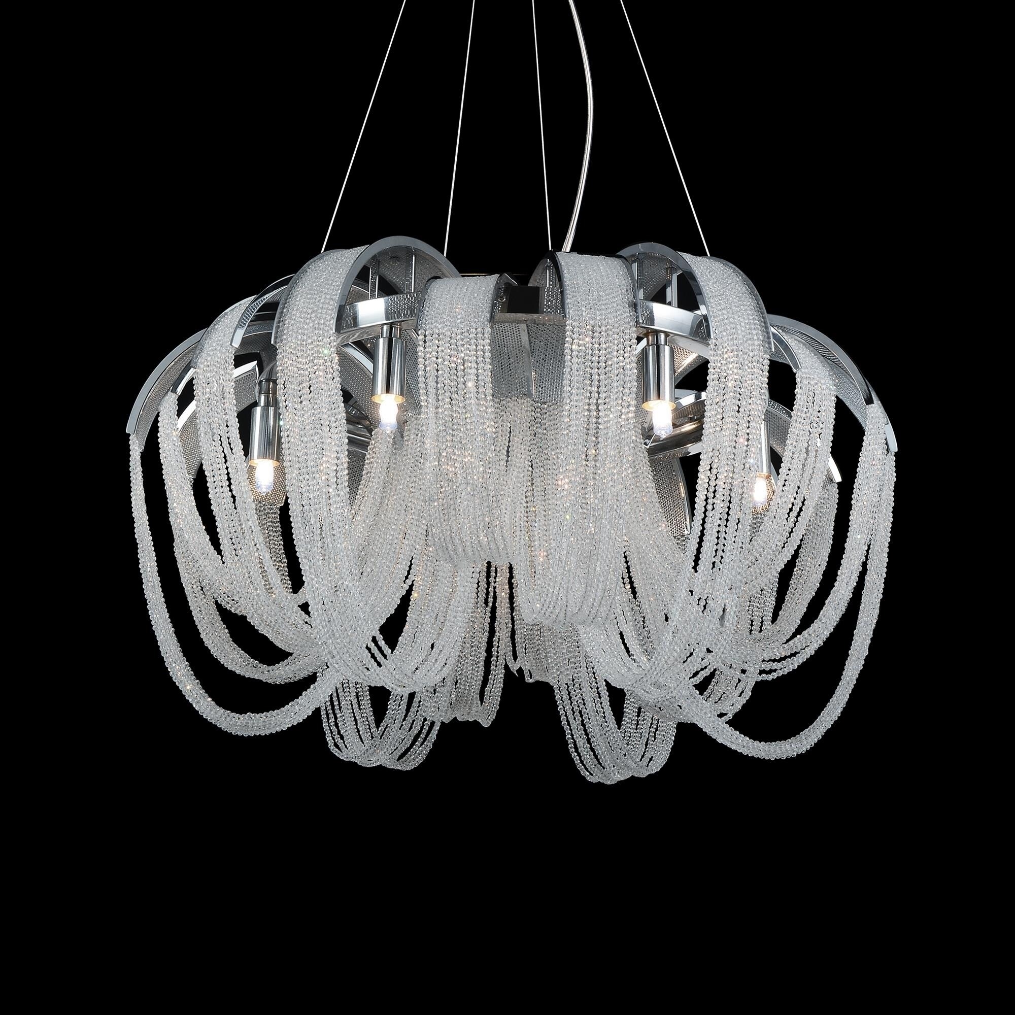 Engaged 4 Light Down Chandelier with Chrome finish - Chandeliers For Bedrooms by Overstock.com