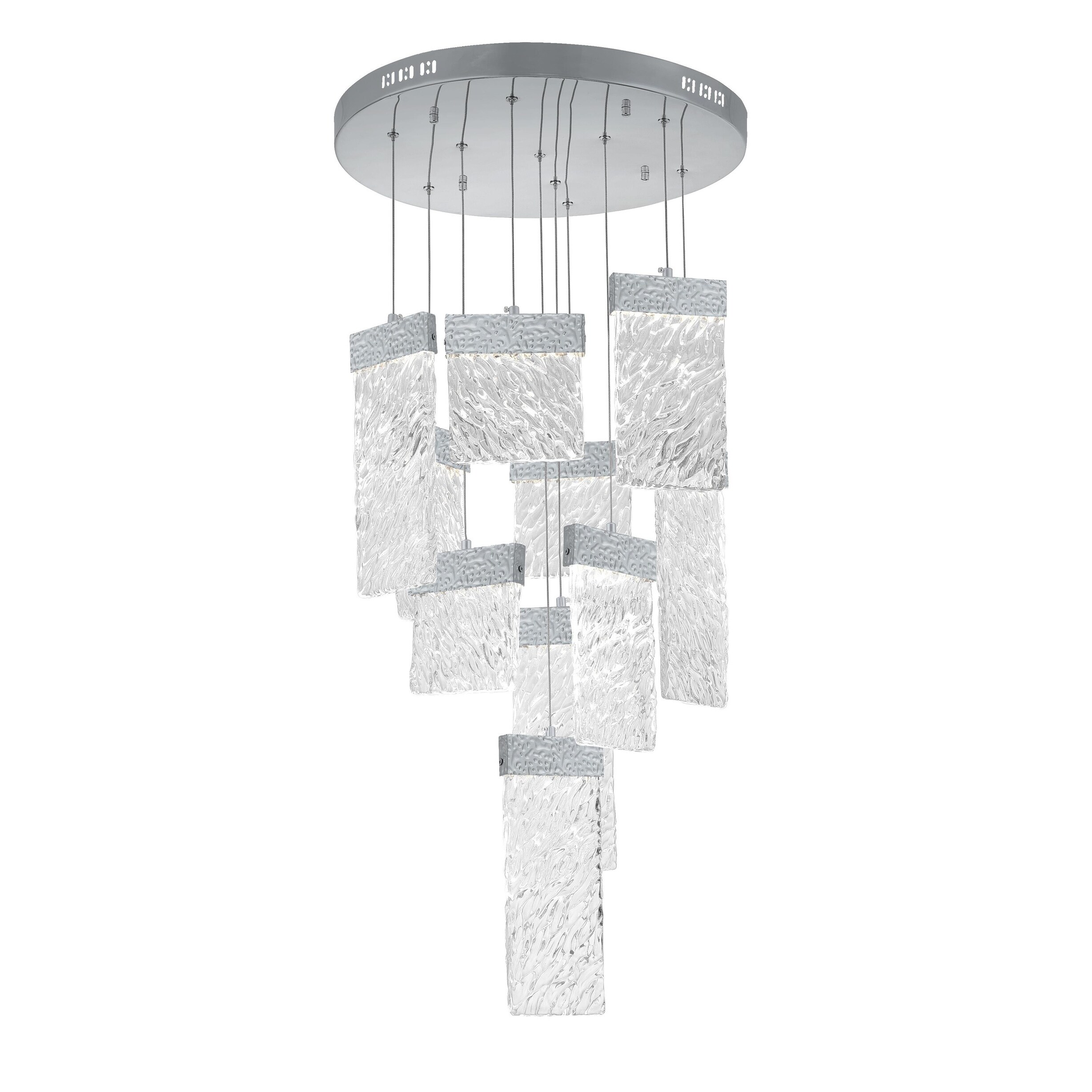 Carolina LED Chandelier with Pewter Finish - Chandeliers For Bedrooms by Overstock.com