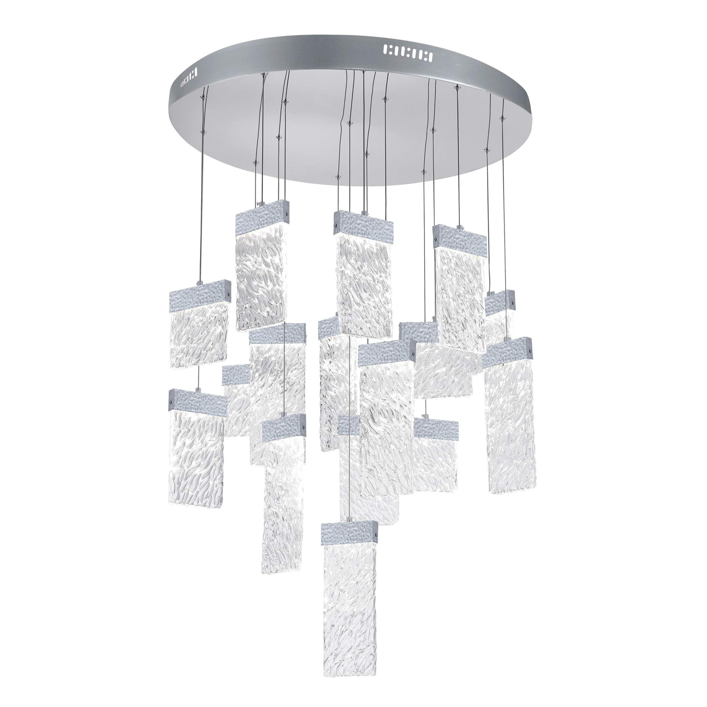 Carolina LED Chandelier with Pewter Finish - Chandeliers For Bedrooms by Overstock.com