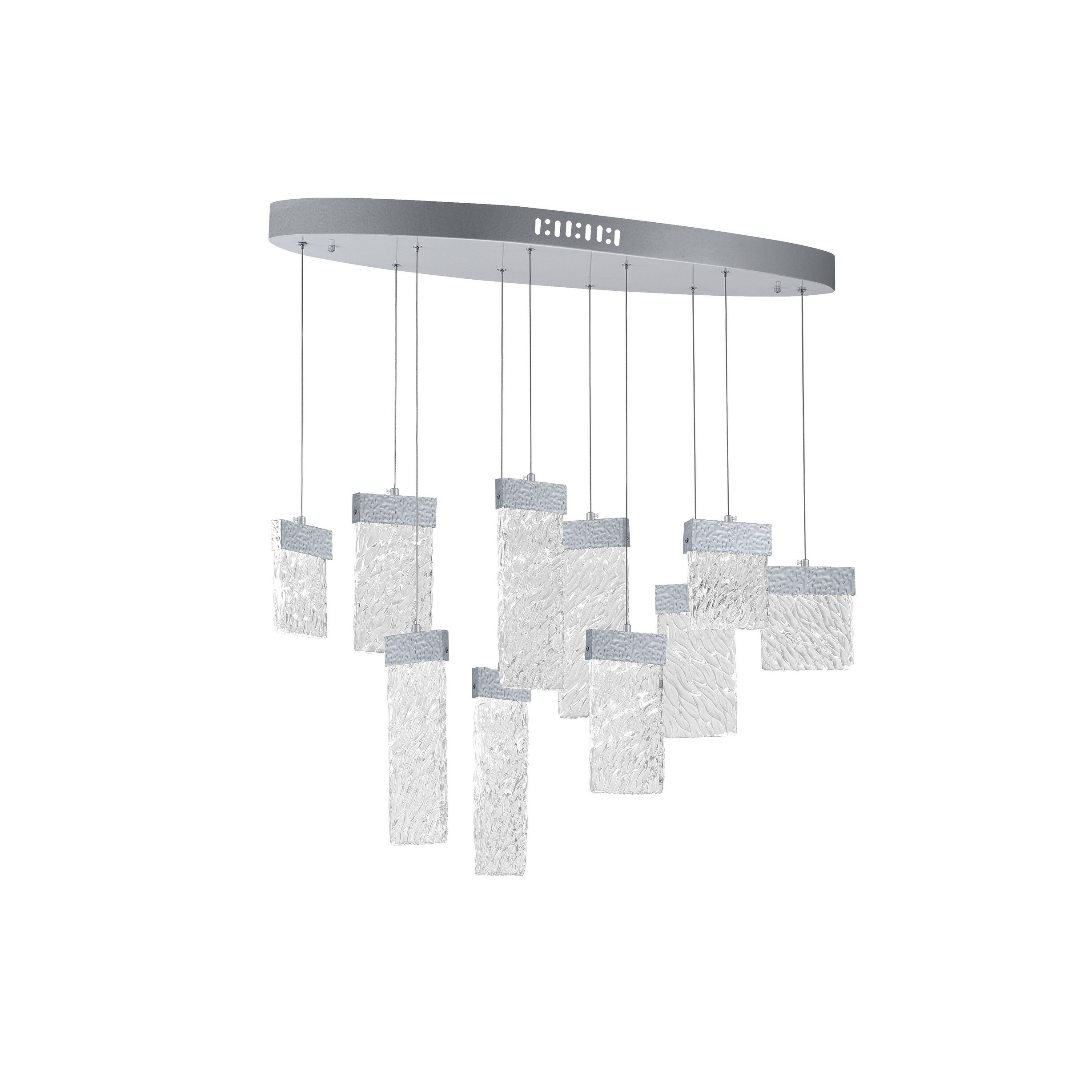 Carolina LED Chandelier with Pewter Finish - Chandeliers For Bedrooms by Overstock.com