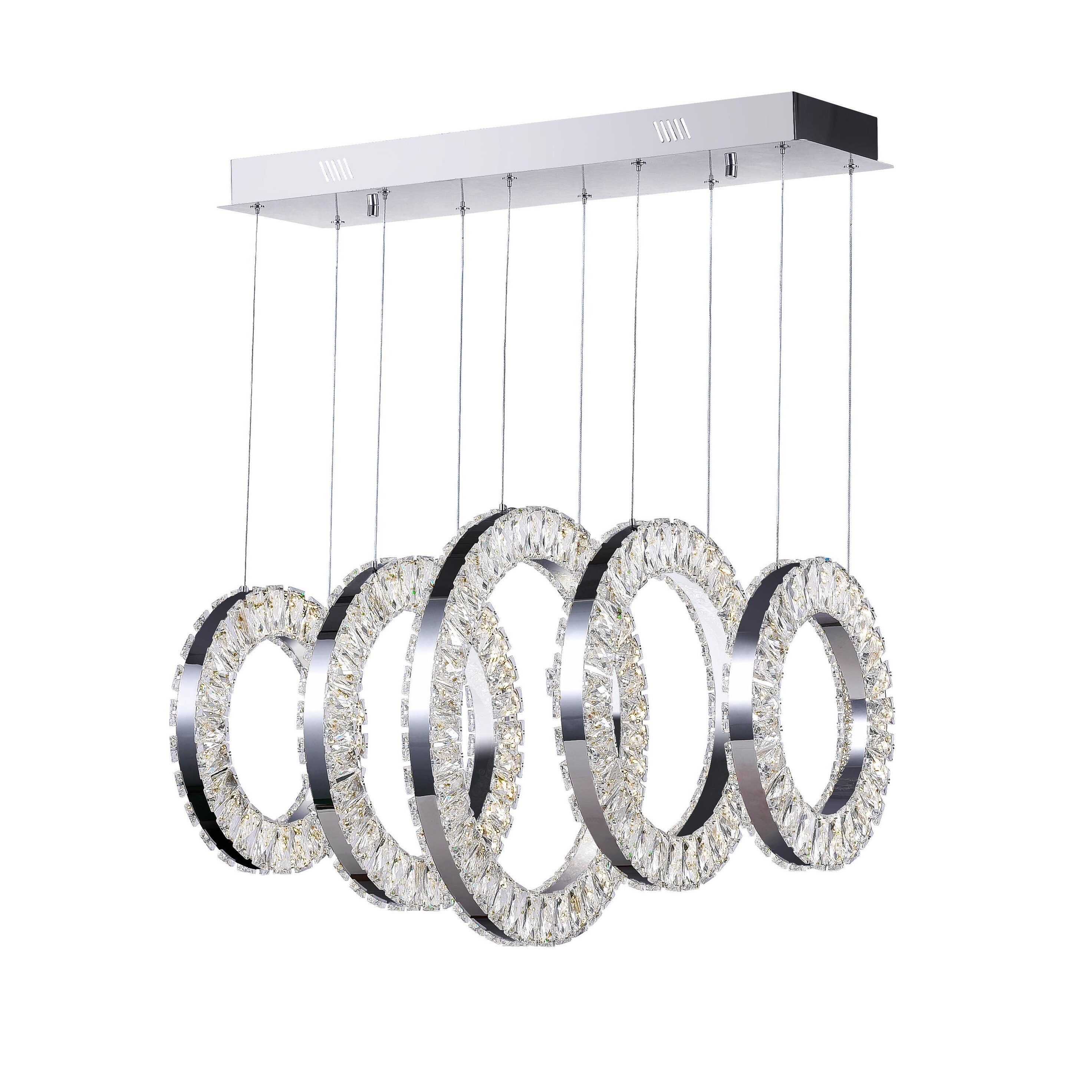 Celina LED Chandelier with Chrome Finish - Chandeliers For Bedrooms by Overstock.com