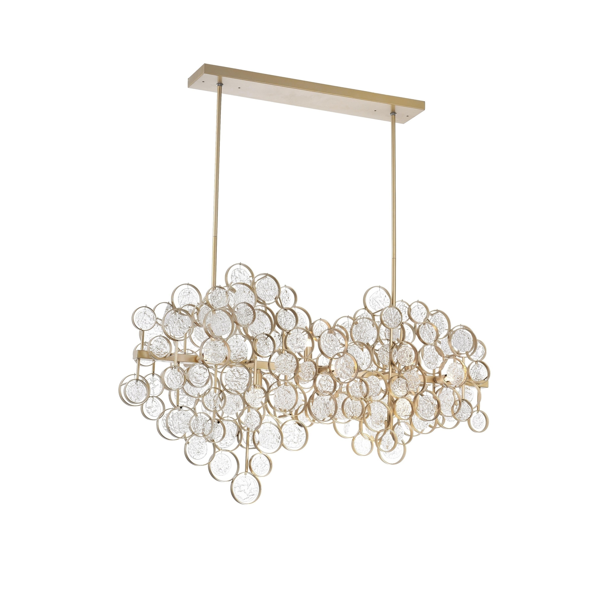 Anastasia 12 Light Chandelier with Gold Leaf Finish - Chandeliers For Bedrooms by Overstock.com