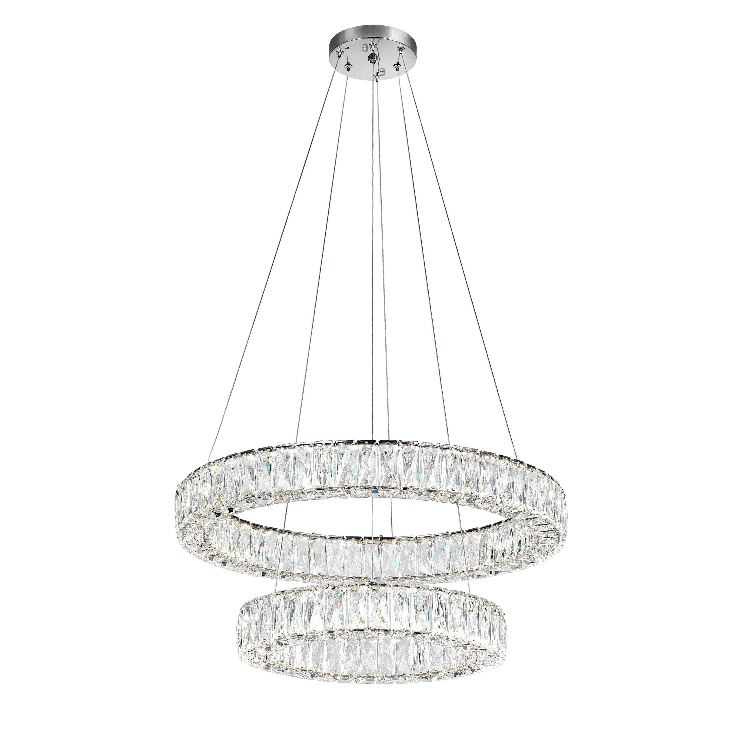 Madeline LED Chandelier with Chrome Finish - Chandeliers For Bedrooms by Overstock.com