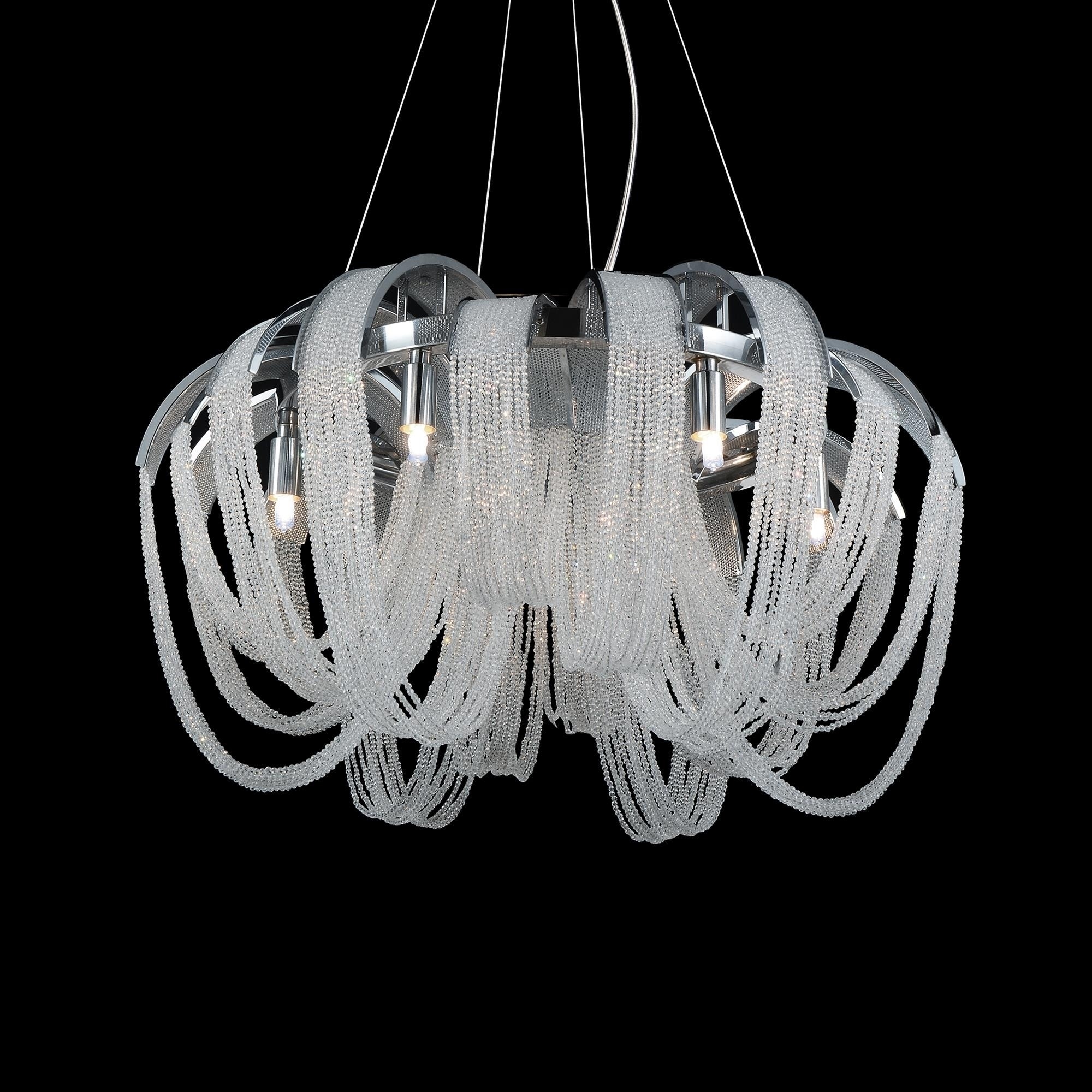 Engaged 8 Light Down Chandelier with Chrome finish - Chandeliers For Bedrooms by Overstock.com