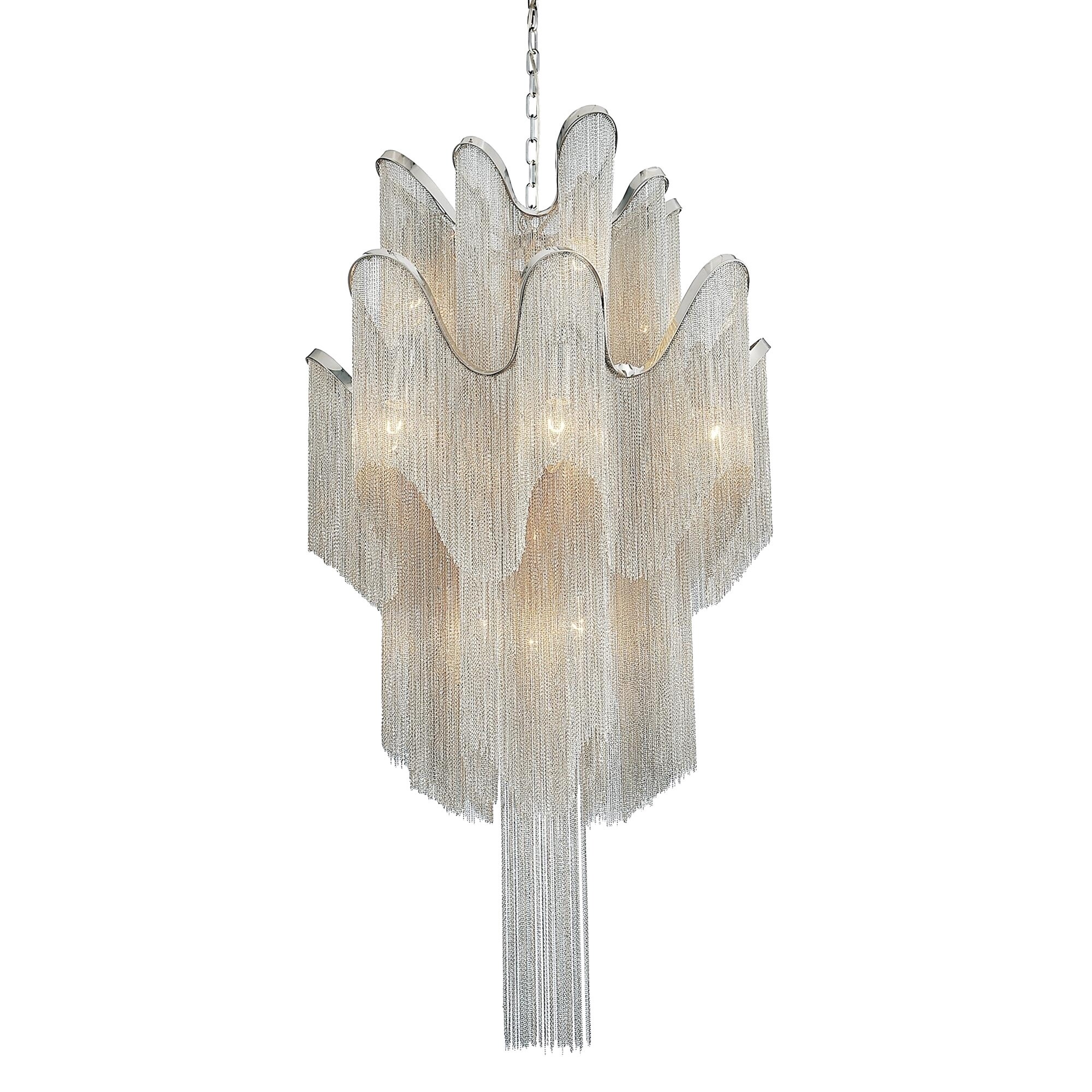 Daisy 16 Light Down Chandelier with Chrome finish - Chandeliers For Bedrooms by Overstock.com