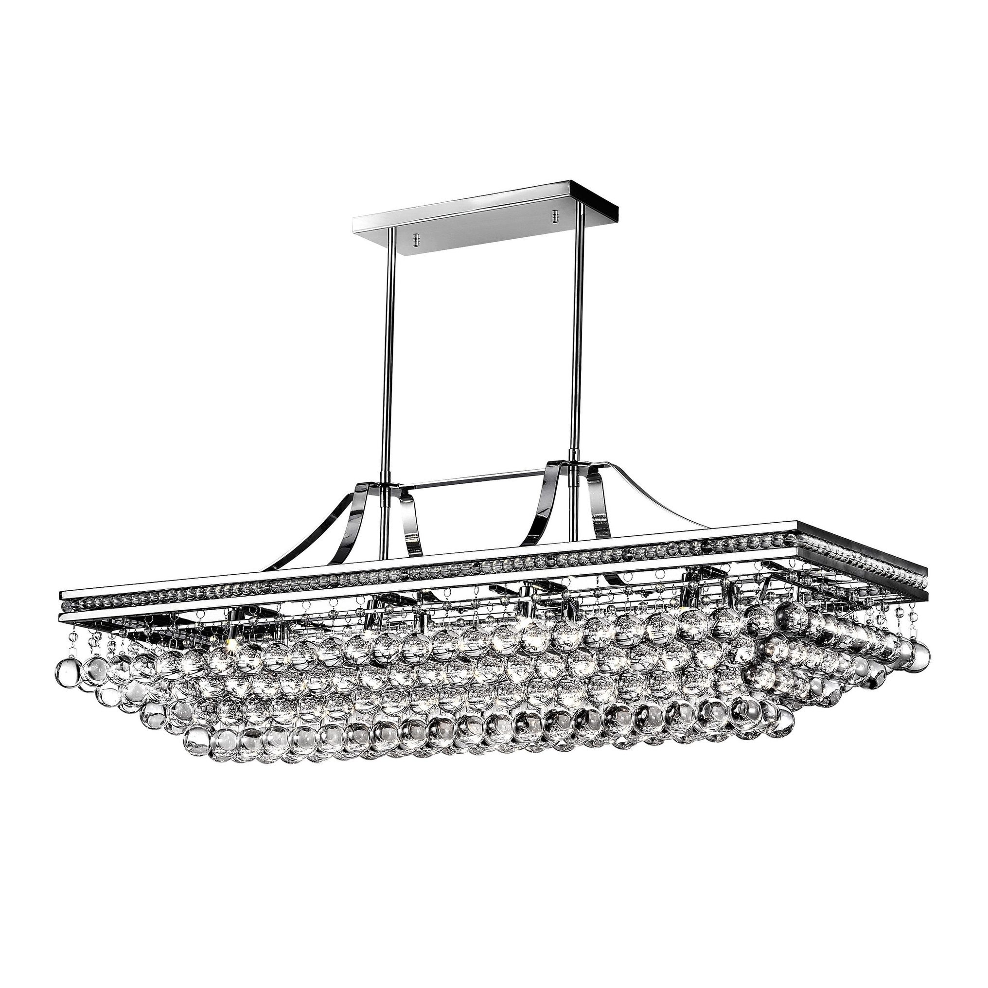 Seraphina 10 Light Chandelier with Chrome Finish - Chandeliers For Bedrooms by Overstock.com