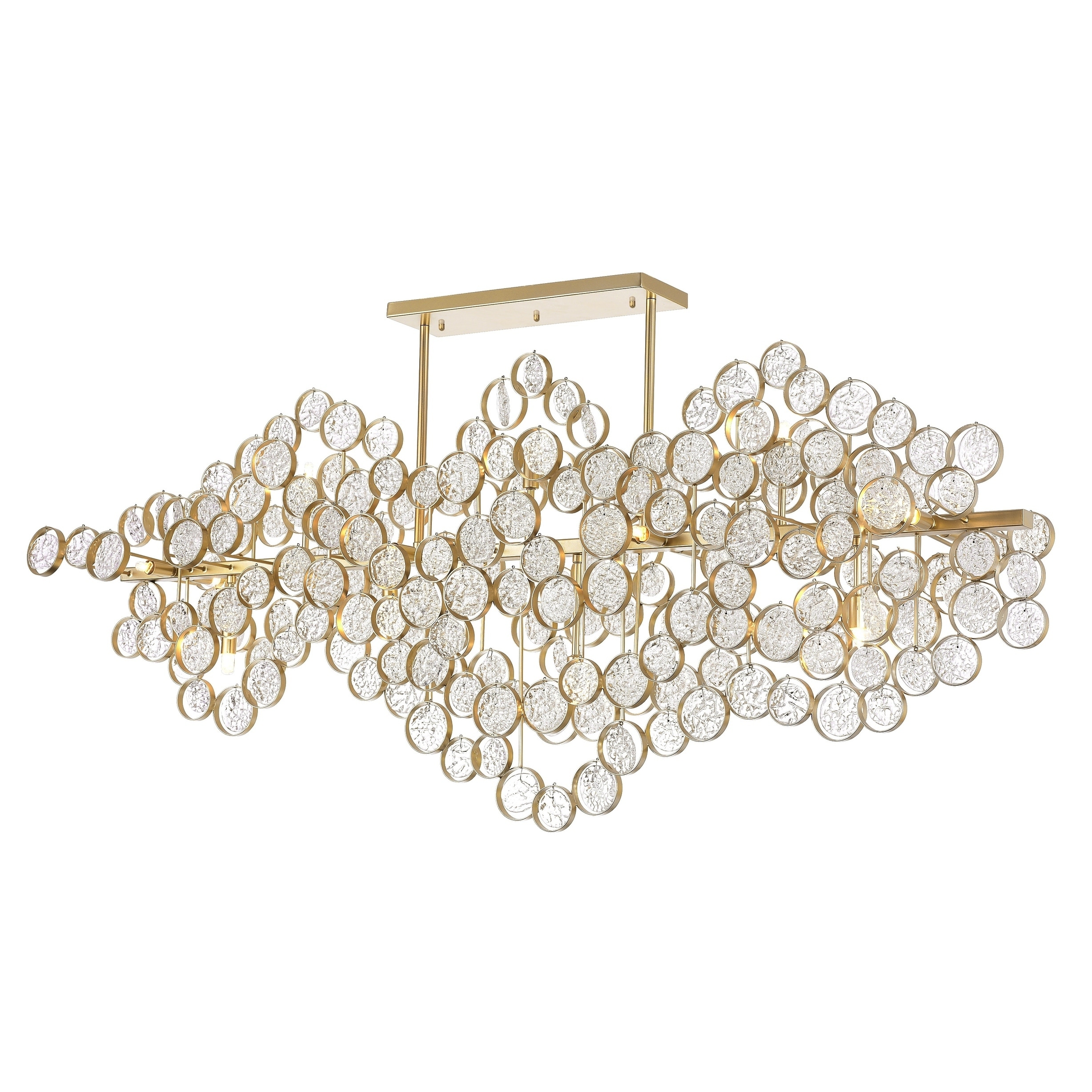 Anastasia 15 Light Chandelier with Gold Leaf Finish - Chandeliers For Bedrooms by Overstock.com