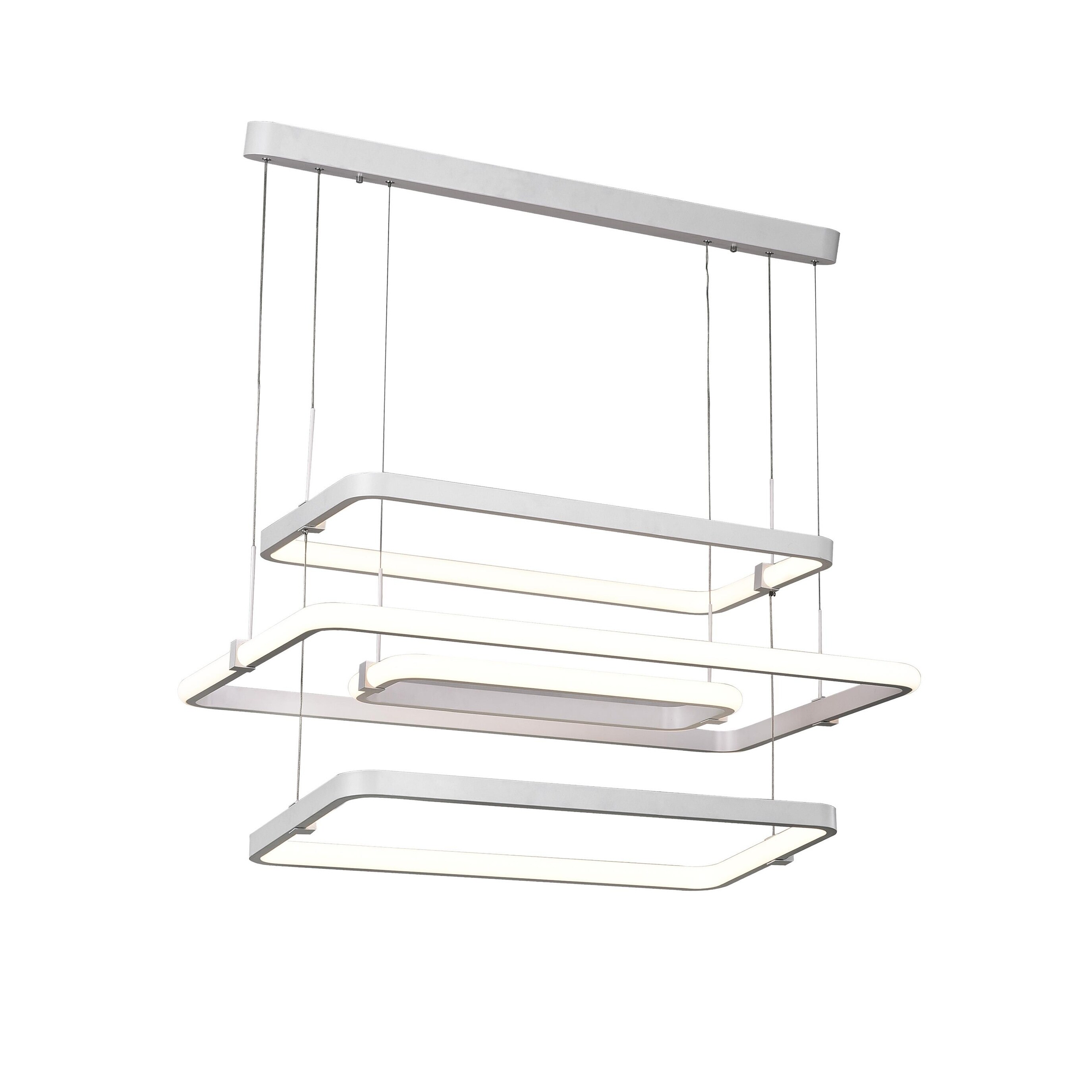 Annabella LED Chandelier with White Finish - Chandeliers For Bedrooms by Overstock.com