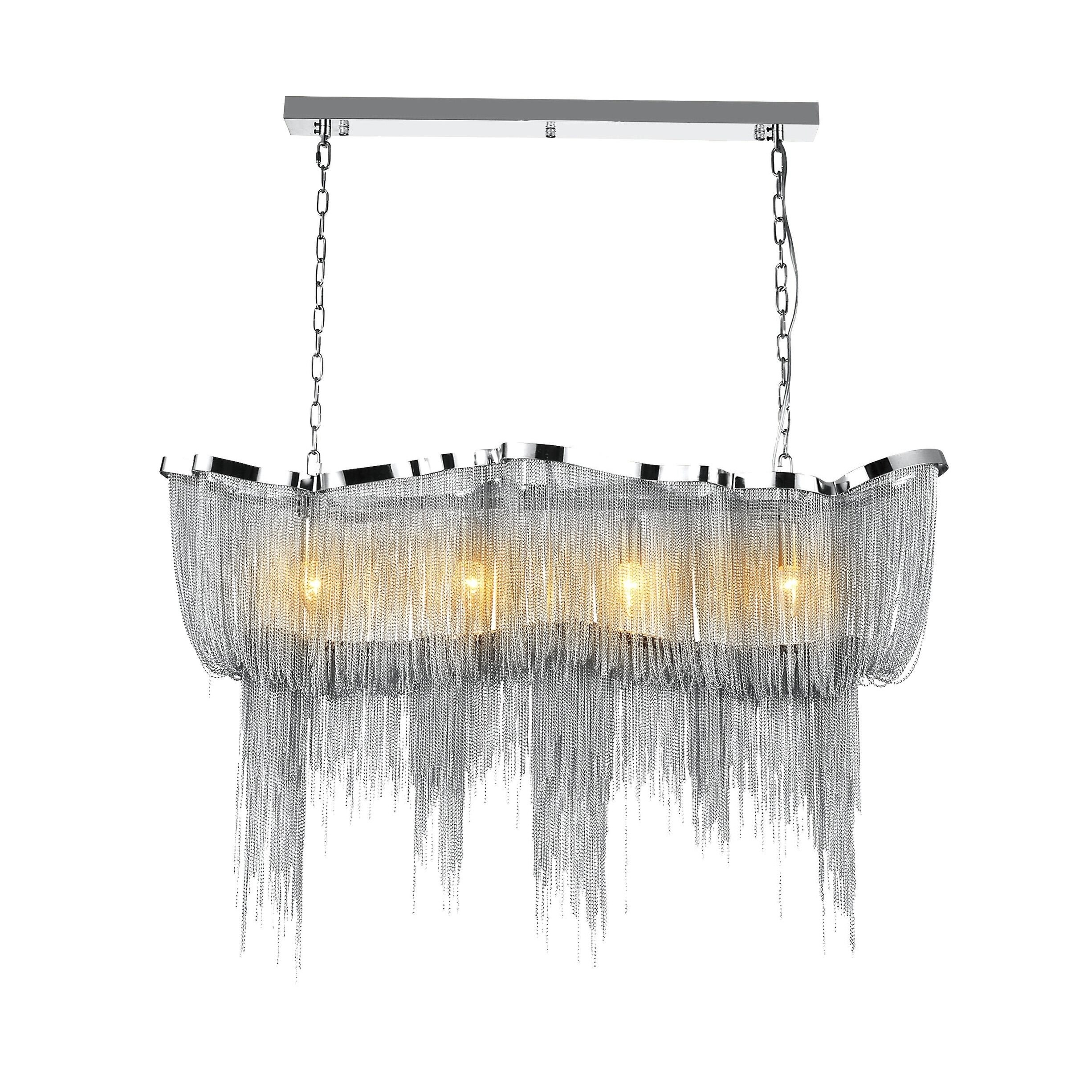 Secca 11 Light Down Chandelier with Chrome finish - Chandeliers For Bedrooms by Overstock.com