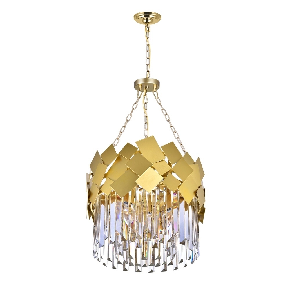 Panache 4 Light Down Chandelier with Medallion Gold Finish - Chandeliers For Bedrooms by Overstock.com
