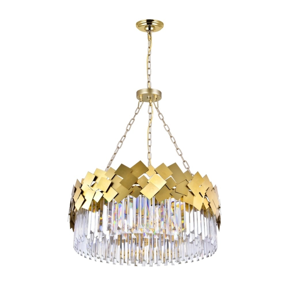 Panache 8 Light Down Chandelier with Medallion Gold Finish - Chandeliers For Bedrooms by Overstock.com