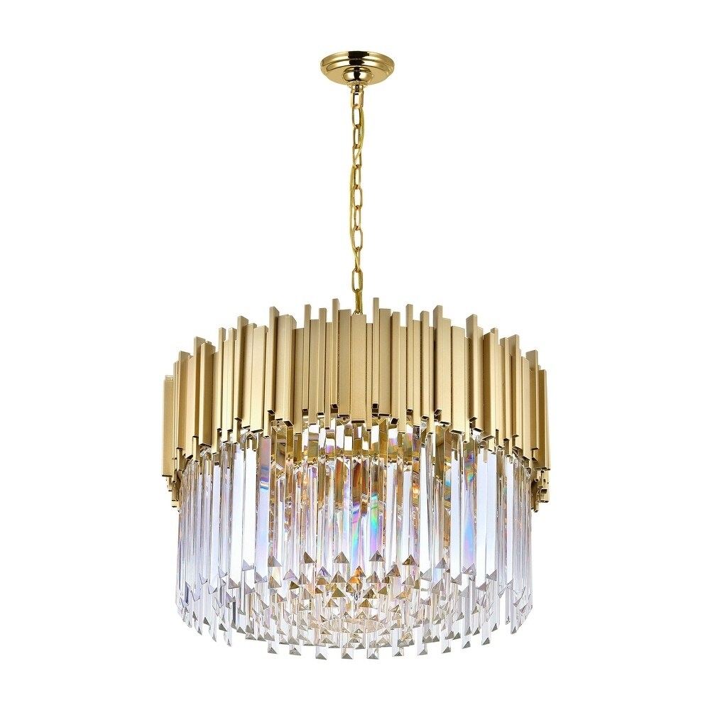 Deco 7 Light Down Chandelier with Medallion Gold Finish - Medallion Gold - Chandeliers For Bedrooms by Overstock.com