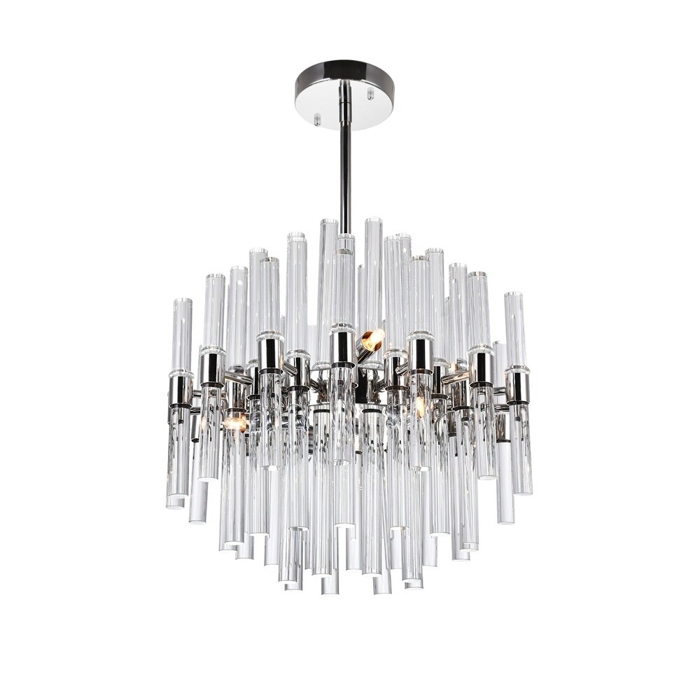Miroir 8 Light Chandelier with Polished Nickel Finish - Chandeliers For Bedrooms by Overstock.com