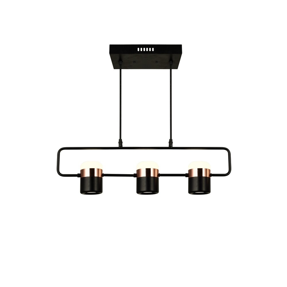 Moxie LED Pool Table Light with Black Finish - Chandeliers For Bedrooms by Overstock.com
