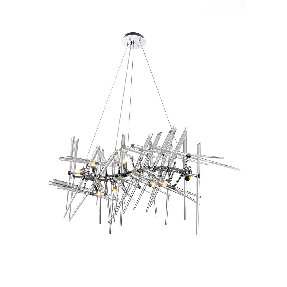 Icicle 10 Light Chandelier with Chrome Finish - Chandeliers For Bedrooms by Overstock.com