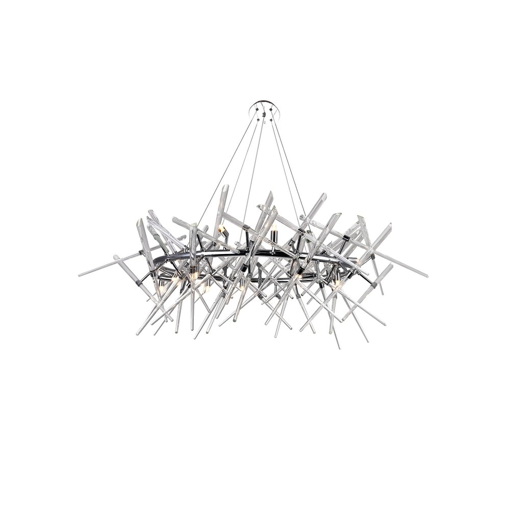 Icicle 12 Light Chandelier with Chrome Finish - Chandeliers For Bedrooms by Overstock.com