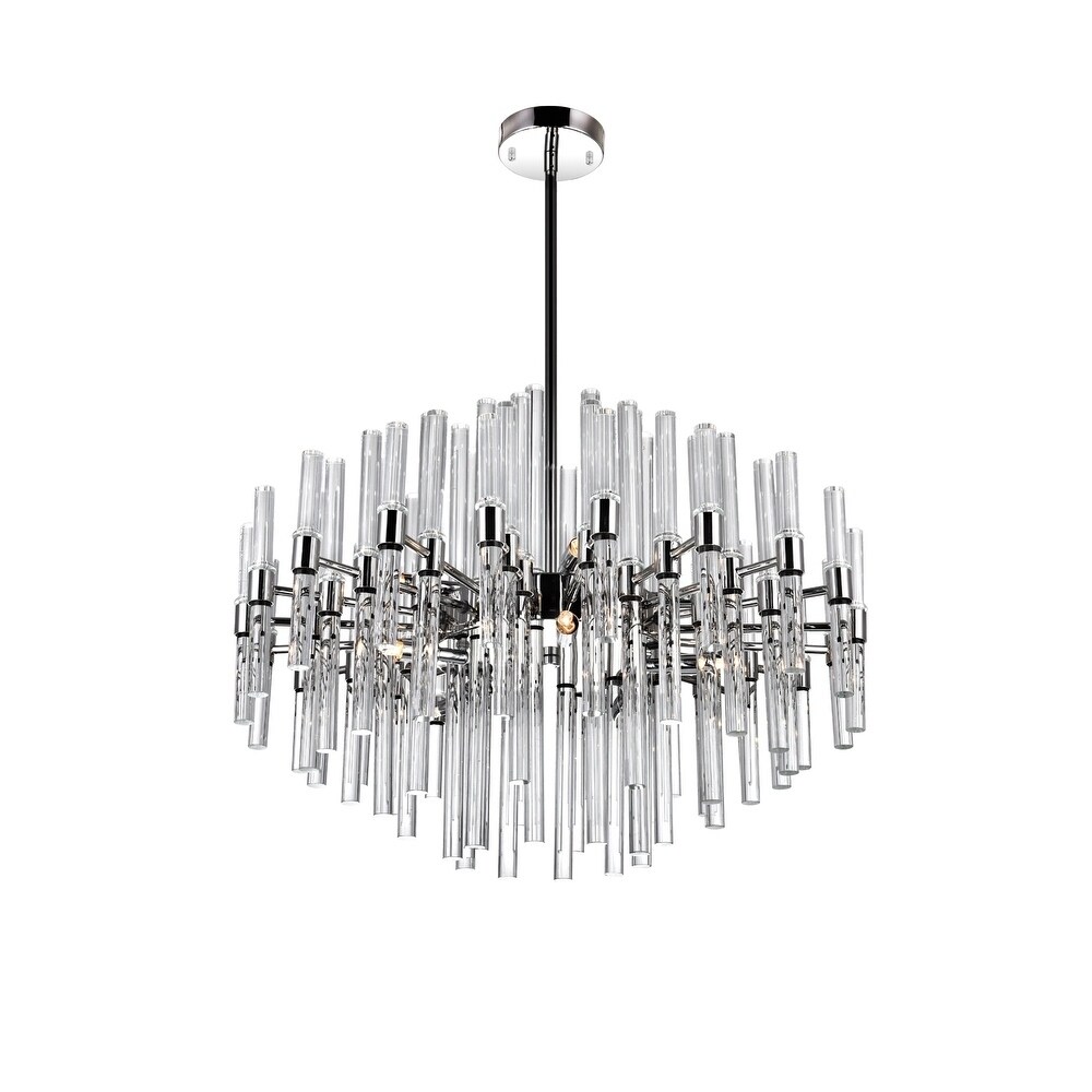 Miroir 10 Light Chandelier with Polished Nickel Finish - Chandeliers For Bedrooms by Overstock.com