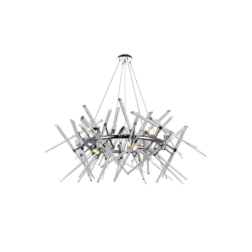 Icicle 12 Light Chandelier with Chrome Finish - Chandeliers For Bedrooms by Overstock.com