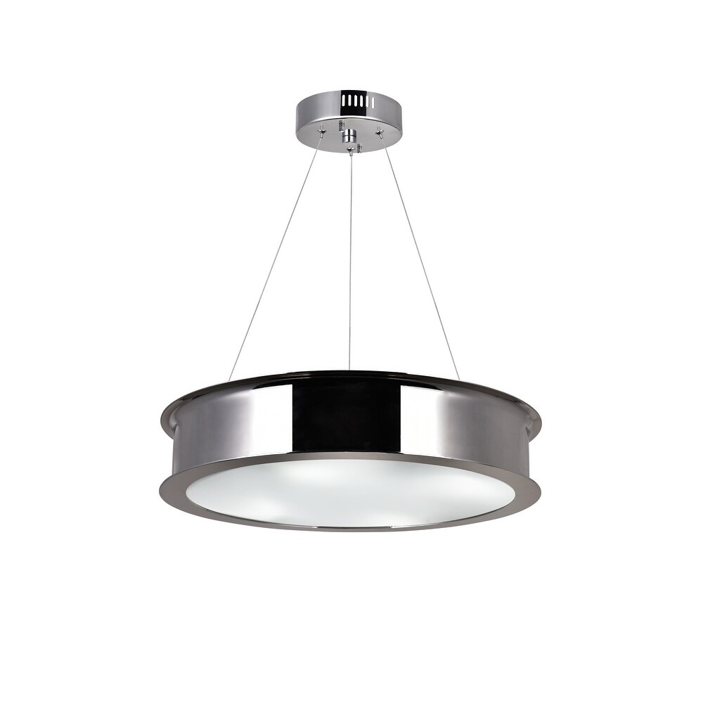 Discus 4 Light Down Mini Chandelier with Polished Nickel Finish - Chandeliers For Bedrooms by Overstock.com