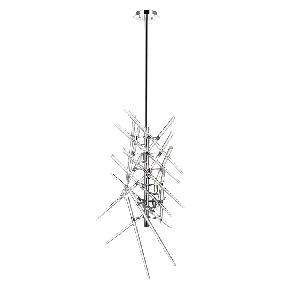 Icicle 5 Light Mini Chandelier with Chrome Finish - Chandeliers For Bedrooms by Overstock.com
