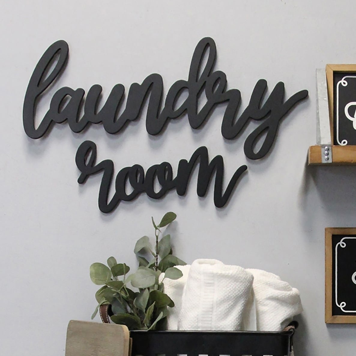 Shop The Gray Barn Wood Laundry Room Script Wall Decor On Sale